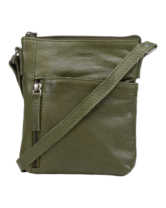 Dstrct DSTRCT Preston KleinDSTRCT Preston Kleine Schoudertas  386930 - zwart - groen - cognac