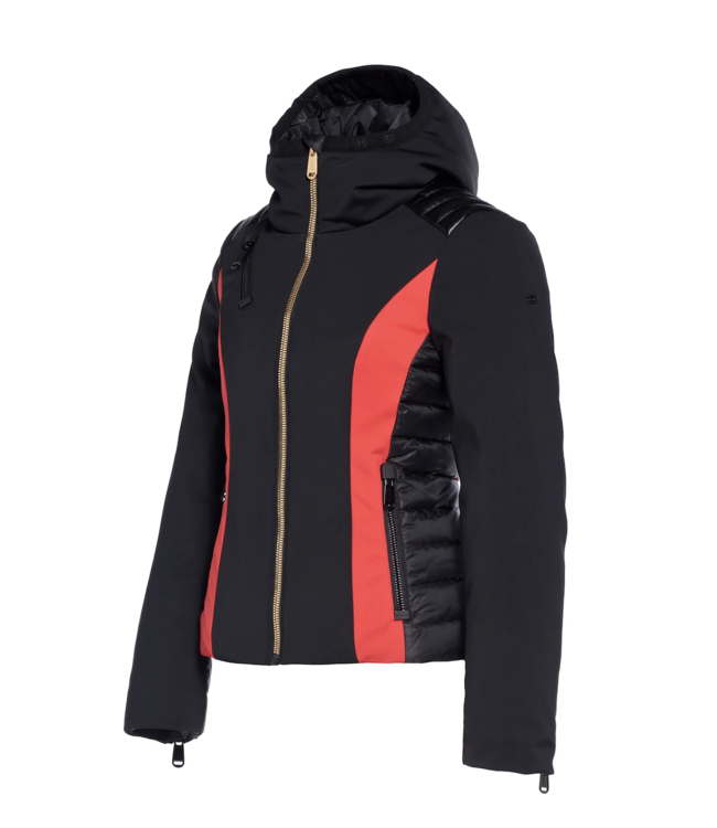 GOLDBERGH CLASSY JACKET ZWART/FLAME SKIFABRIEK