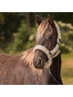 HORKA Halster met bont wit/blauw