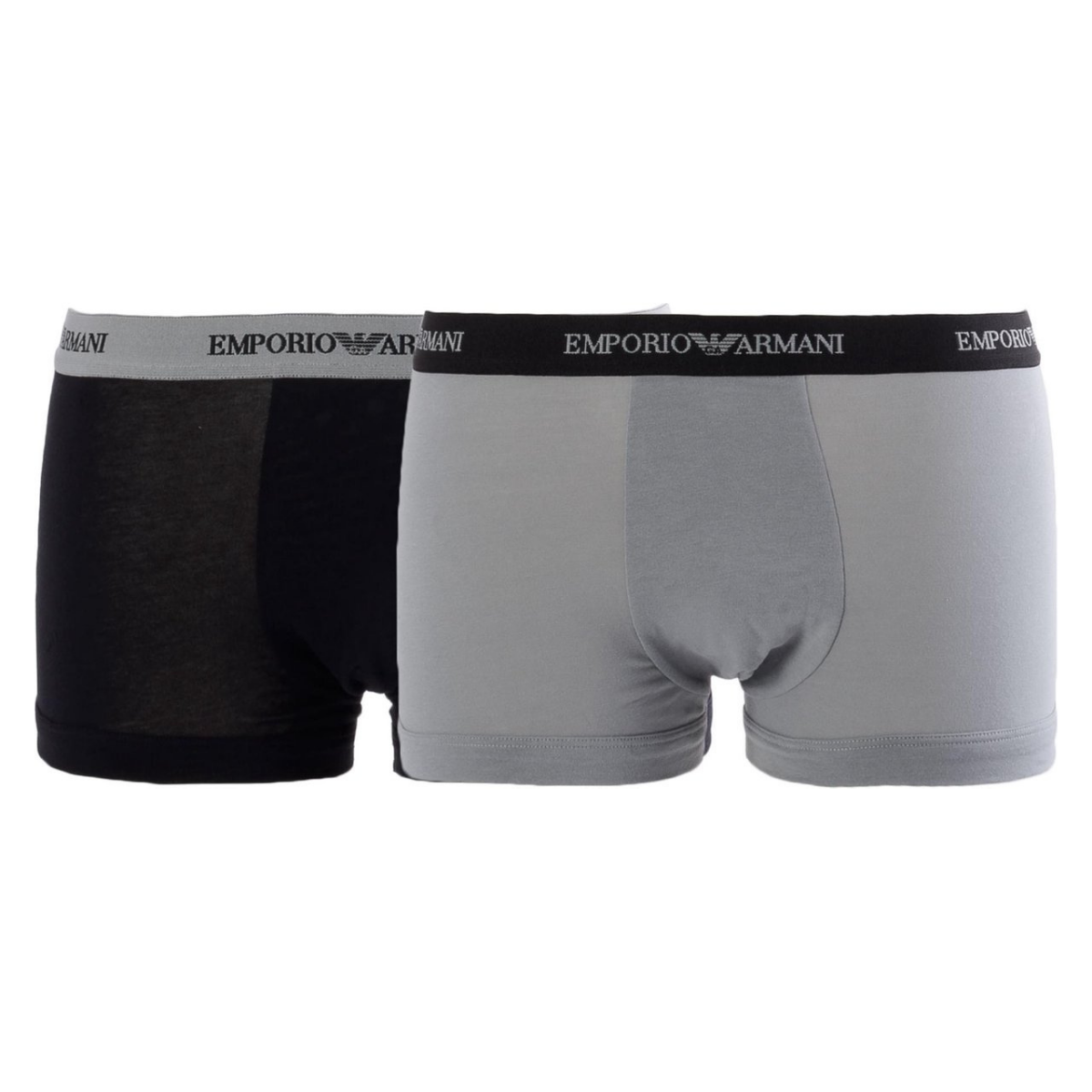 Emporio Armani Trunk Boxershorts (2-pack) - Grijs/Zwart (L)