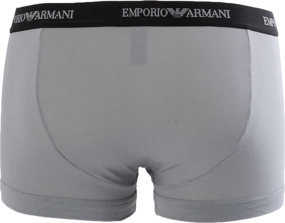 Emporio Armani Trunk Boxershorts (2-pack) - Grijs/Zwart (L)