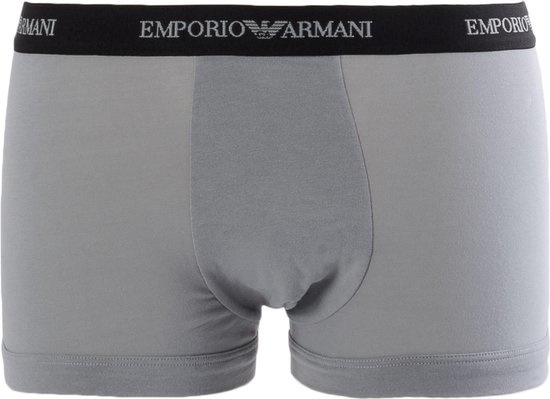 Emporio Armani Trunk Boxershorts (2-pack) - Grijs/Zwart (L)