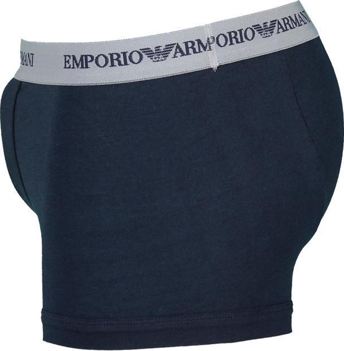 Emporio Armani - Heren - Basis 2-pack Trunk Boxershorts - Blauw / Grijs (L)