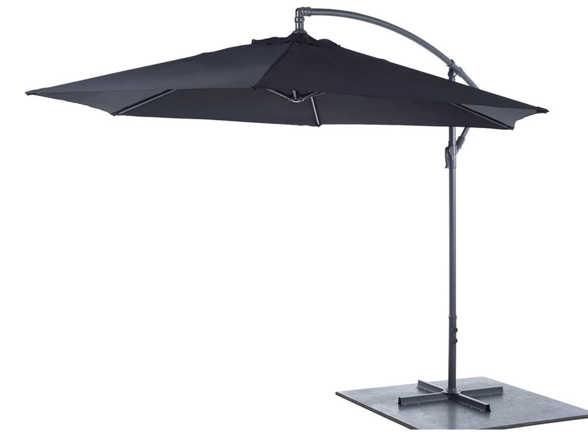 Vrijhangende Zwevende Parasol - Zwart - 300x300