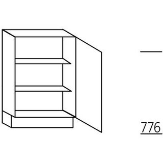 Systemat 'met greep' Ondiepe onderkast met deur