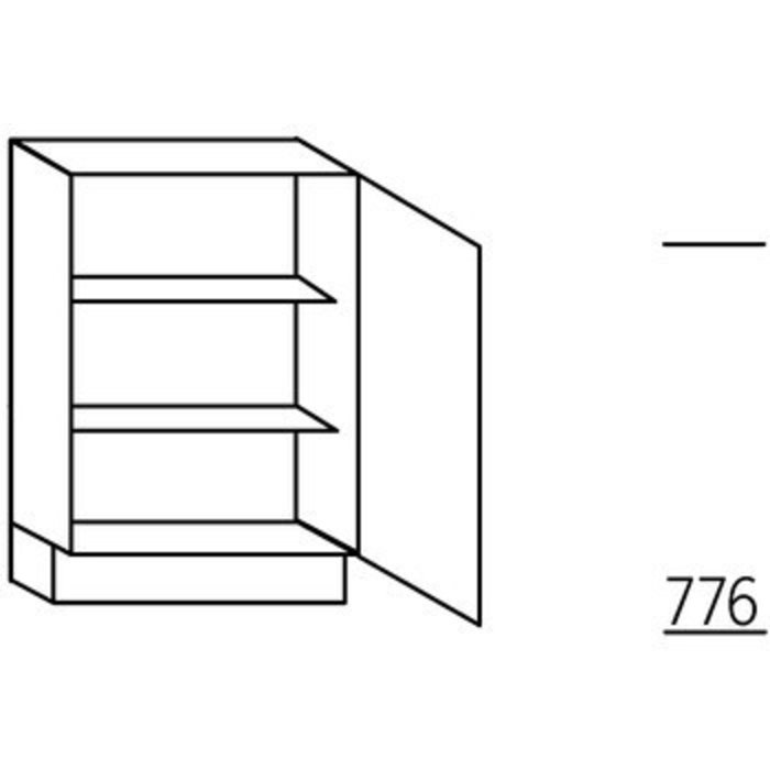 HÄCKER Systemat Ondiepe onderkast met deur