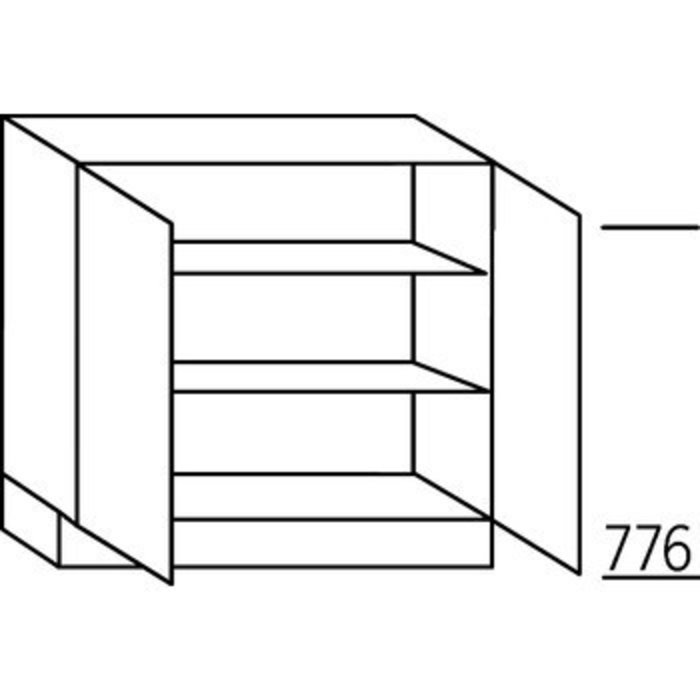HÄCKER Systemat Ondiepe onderkast met deuren