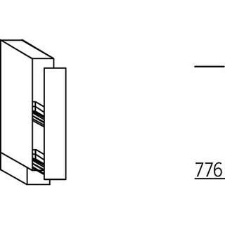 Systemat 'met greep' Onderkast met uittrekfront