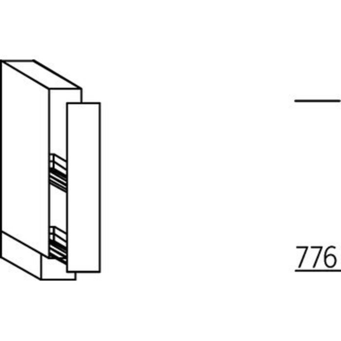 HÄCKER Systemat Onderkast met uittrekfront