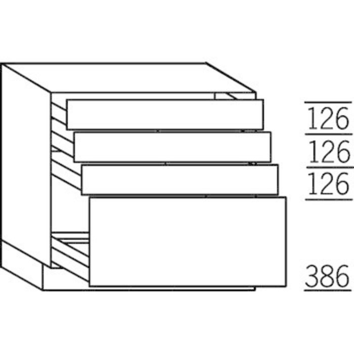 HÄCKER Systemat Onderkast met korf en laden