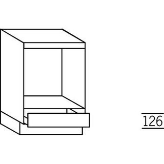 Systemat 'met greep' Onderkast voor een inbouw-oven