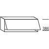 Bovenkast 39,0cm hoog, 1 klepdeur