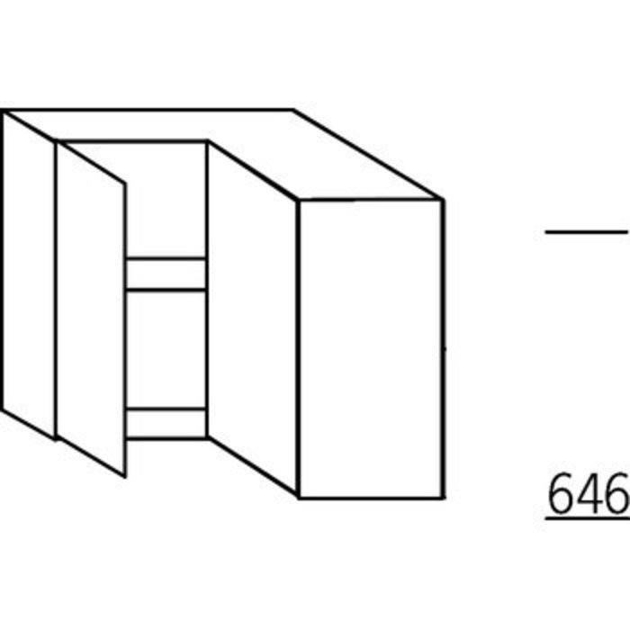 Systemat 'met greep' Hoekbovenkast
