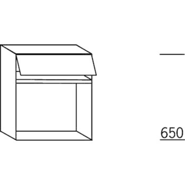 Systemat 'met greep' Bovenkast voor inbouw magnetron