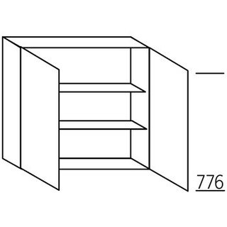 HÄCKER Systemat 'met greep' Bovenkast met draaideuren