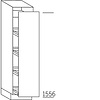 Staande kast 156,0cm korpushoogte, 1 deur, 4 verstelbare inhaaktableau's