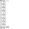 Staande kastregaal 221,0cm korpushoogte, 7 vaste planken