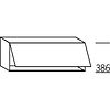 Bovenkast 39,0cm hoog, 1 klepdeur