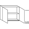 Bovenkast 65,0cm hoog, 2 deuren, 1 legplank