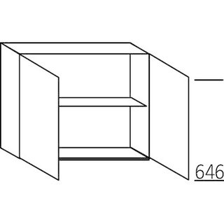 Systemat 'greeploos' Bovenkast met draaideuren