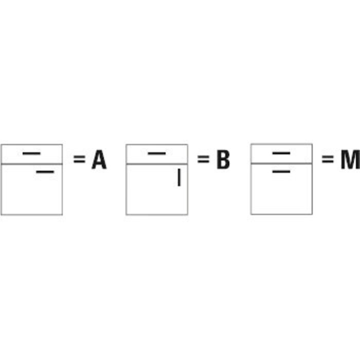 HÄCKER Systemat Greep 386 metaal zwart mat