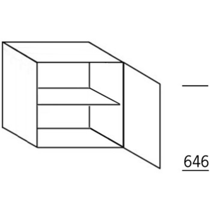 Systemat 'greeploos' Opzetkast voor op een hoge kast