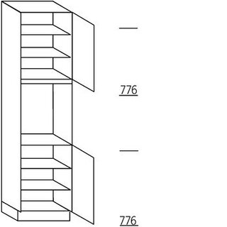 HÄCKER Systemat Hoge kast voor oven