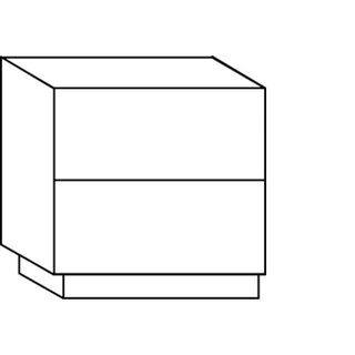 Bevestigingsset voor teruggezette plinten aan de zijkanten van lage en hoge kasten