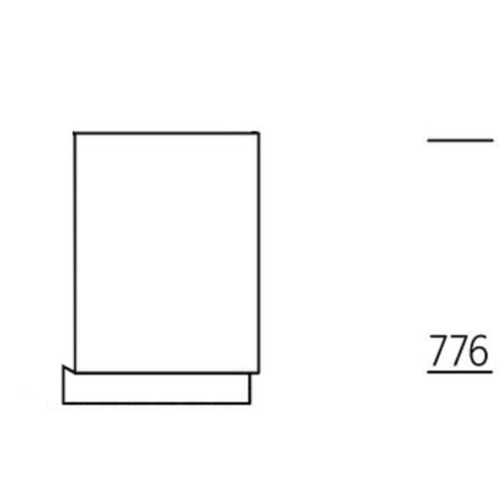 Systemat 'met greep' Front voor een vaatwasser