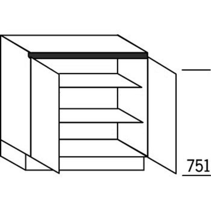 HÄCKER Systemat Onderkast met deuren