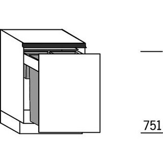 Systemat 'greeploos' Onderkast met afvalsysteem