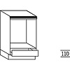 Onderkast voor een inbouw-oven