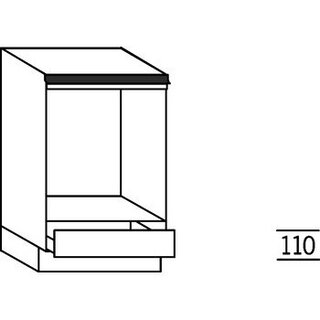 Greeploos Onderkast voor een inbouw-oven - hoogte 78 cm