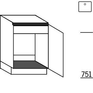 Systemat 'greeploos' Onderkast voor spoelbak