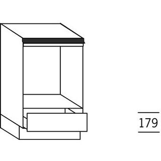 Prog. greeploos Onderkast voor oven - hoogte 84,5 cm