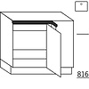 Hoekspoelonderkast, 1 deur, 1 binnenblende