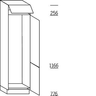 HÄCKER Systemat 'met greep' Hoge kast voor koeler