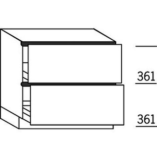 HÄCKER Systemat 'greeploos' Onderkast met korven