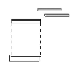 HÄCKER Systemat 'greeploos' Inbouwset (greeploos) voor onderbouw wijnklimaatkast