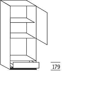 Systemat 'greeploos' Opzetkast voor boven een vaatwasser