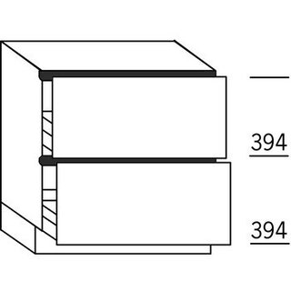Systemat 'greeploos' Onderkast met korven