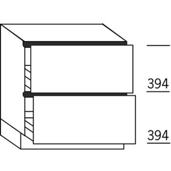 Systemat 'greeploos' Onderkast met korven