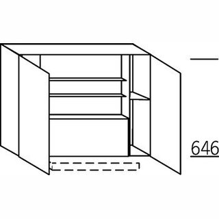 Systemat 'met greep' Bovenkast voor afzuigkap
