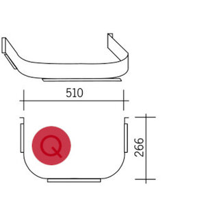 Afwerkbeugel uitsparing Quooker
