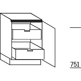 HÄCKER Systemat 'greeploos' Onderkast voorraad