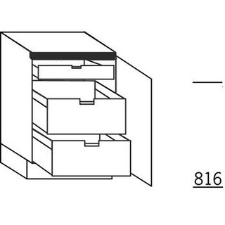 HÄCKER Systemat 'greeploos' Onderkast voorraad