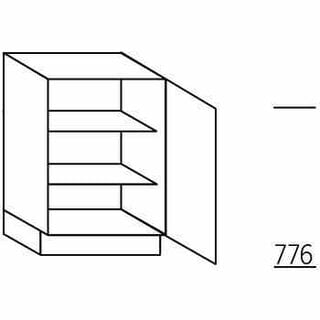 HÄCKER Systemat 'met greep' Onderkast met deur