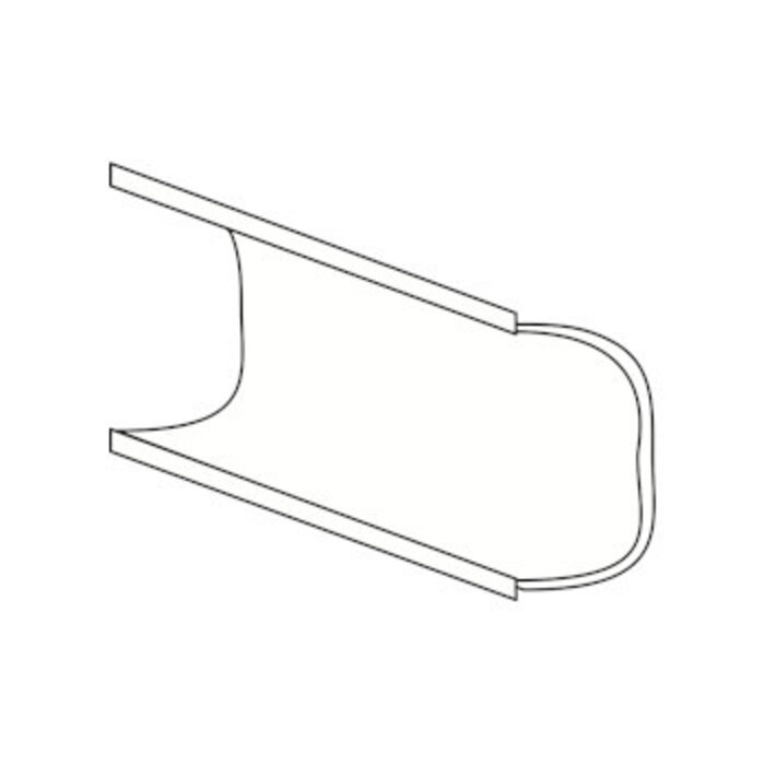 HÄCKER Systemat Horizontale greeplijst C-model, prijs per 10 cm lengte (op maat gezaagd)