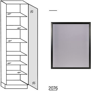 HÄCKER Systemat Hoge kast met glasdeur