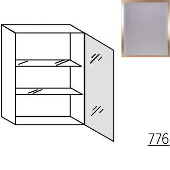 Systemat 'met greep' Bovenkast met glasdeur